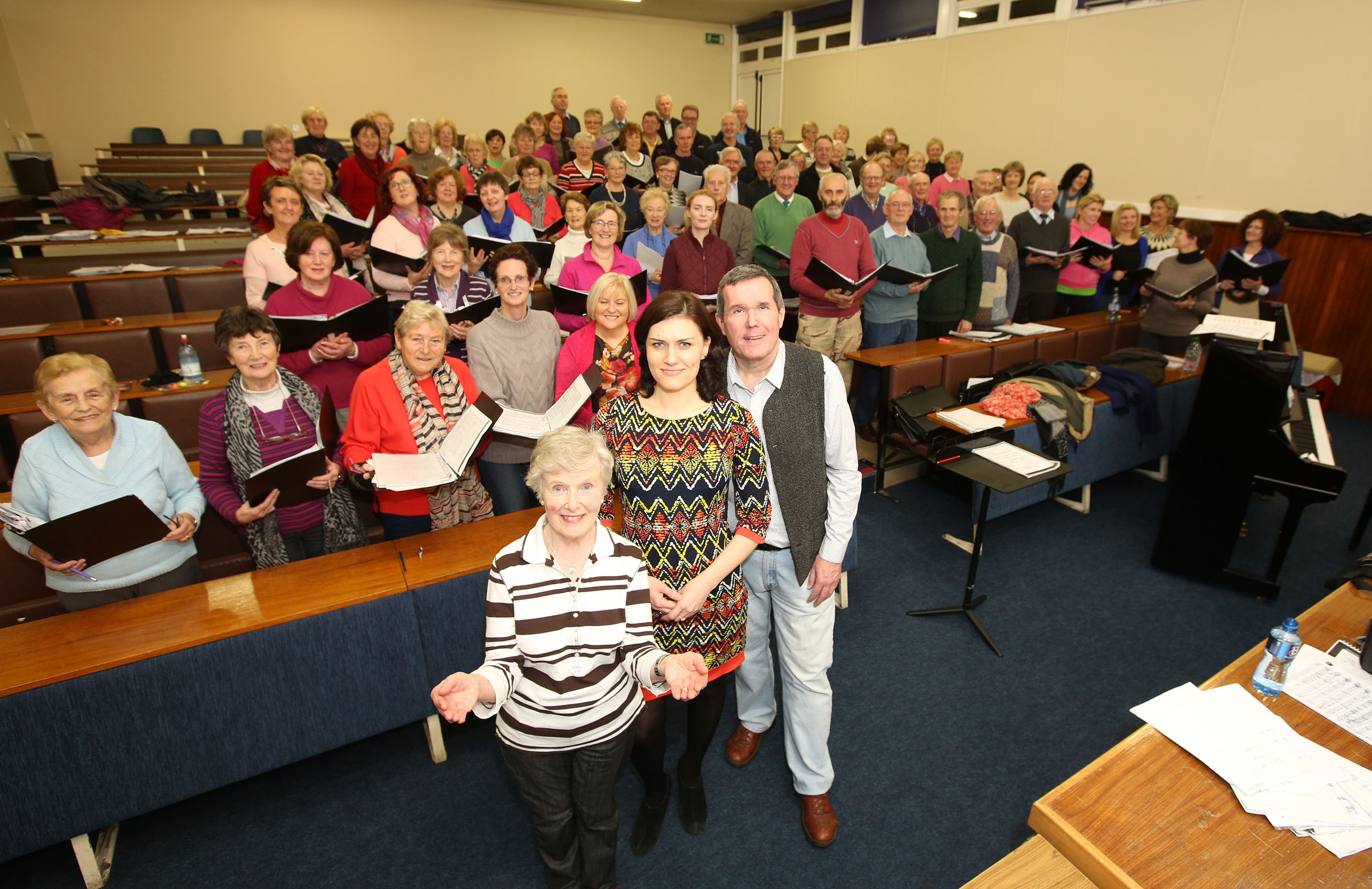 Voices of Limerick rehearsing for thier upcoming concert Classics for Culture
